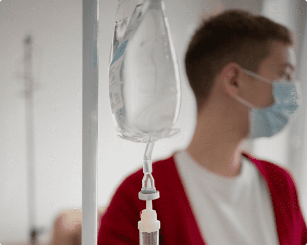 Пациенту сделали капельницу